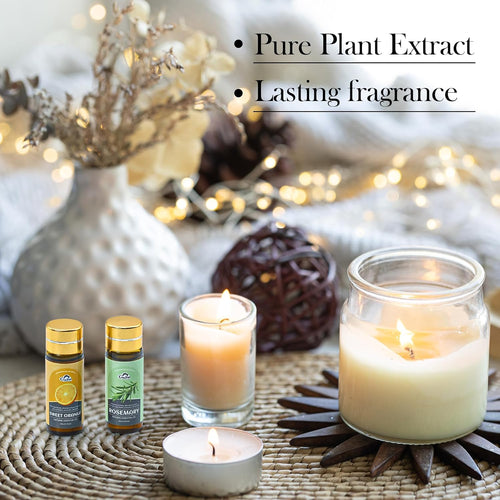 Essential Oil Set, 32 Pcs Fragrance Aromatherapy Oils for Skin, Diffusers, Home Care, Humidifier Laundry, Candle Making - Tea Tree, Sandalwood, Lavender, Vanilla, Eucalyptus and More(5Ml)