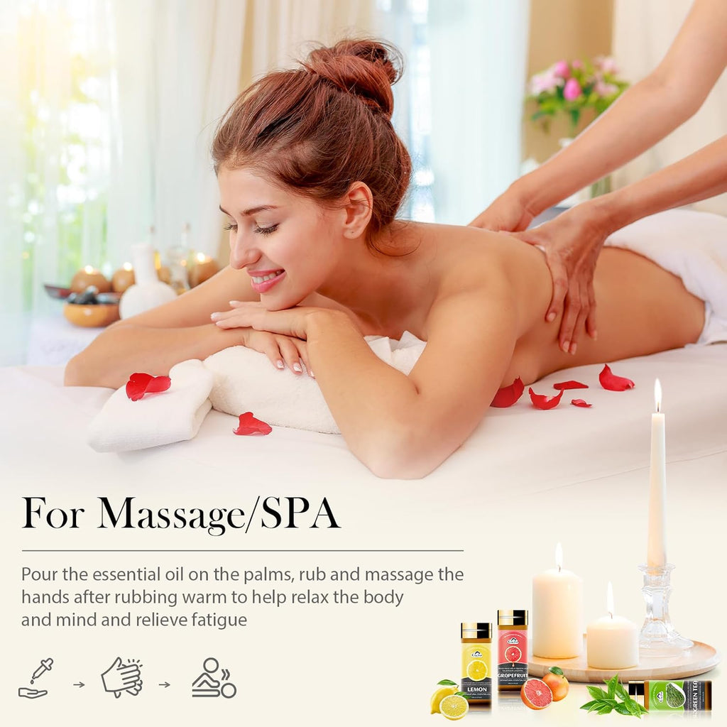 Essential Oil Set, 40 Pcs Aromatherapy Essential Oils for Diffusers for Home, 5ML Fragrance Gift Set for Skin Care, Humidifier, Laundry, Massage, Candle and Soap Making